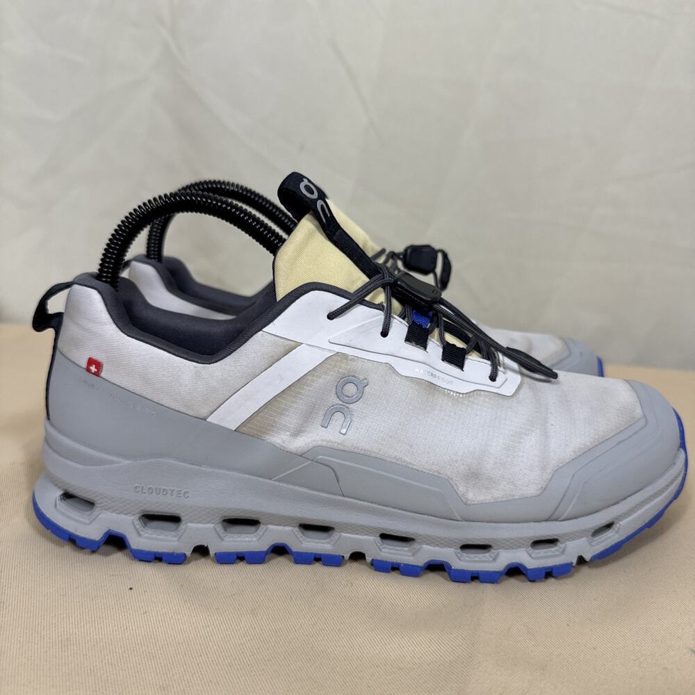 On Cloud CloudTrek Waterproof Youth 6 Womens 7.5 Gray Blue Hiking Trail Shoes